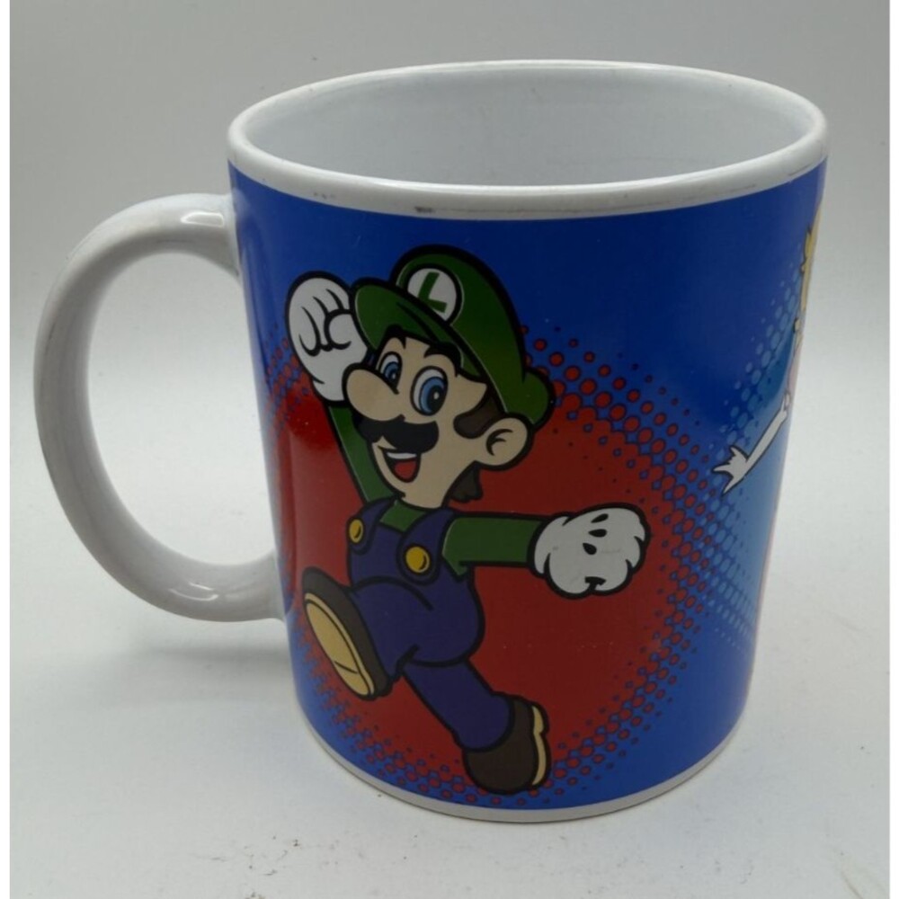 🍄☕ Super Mario Bros Coffee / Hot Cocoa Mug – Mario, Luigi & Princess Peach 🎮👑